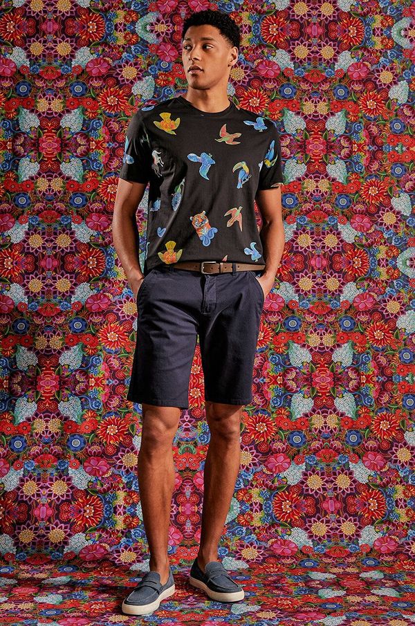 Medicine Pamučna majica Medicine za muškarce, boja: crna, s uzorkom