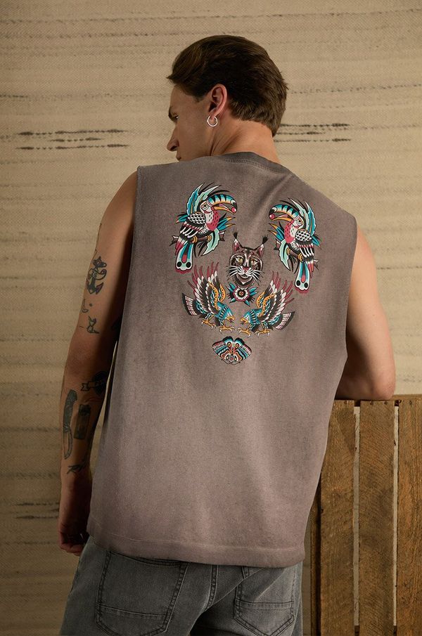 Medicine Pamučna majica Medicine za muškarce, boja: ljubičasta