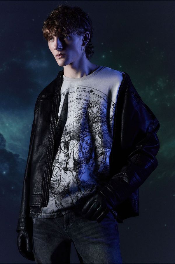 Medicine Pamučna majica Medicine za muškarce, boja: siva, s uzorkom