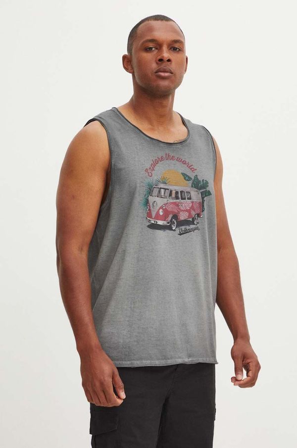 Medicine Pamučna majica Medicine za muškarce, boja: siva