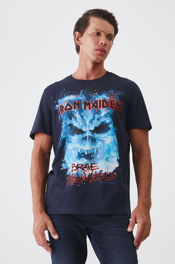 Medicine Pamučna majica Medicine za muškarce, boja: tamno plava, s tiskom