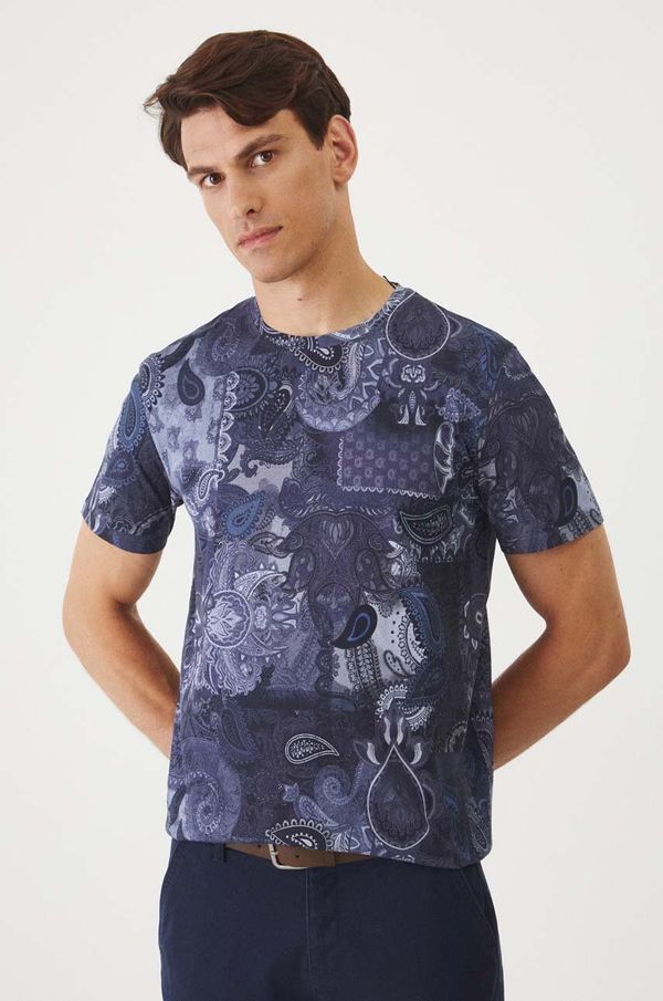 Medicine Pamučna majica Medicine za muškarce, boja: tamno plava, s uzorkom