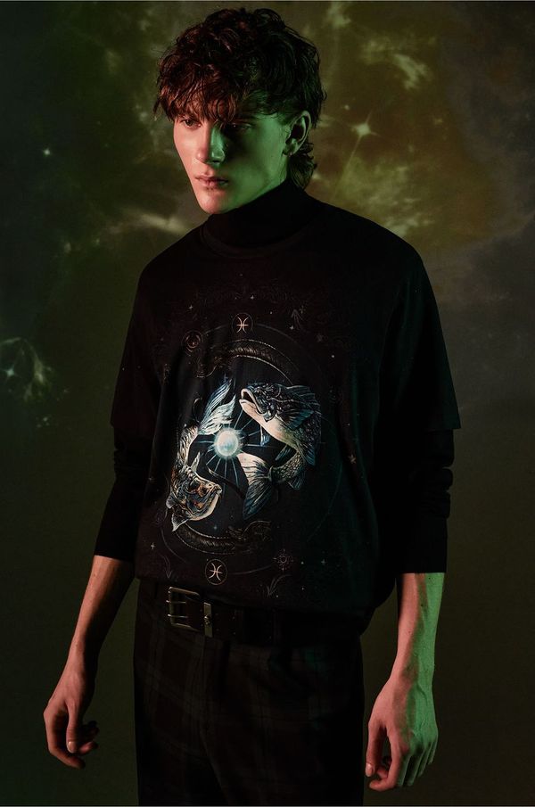 Medicine Pamučna majica Medicine za muškarce, boja: tamno plava, s uzorkom