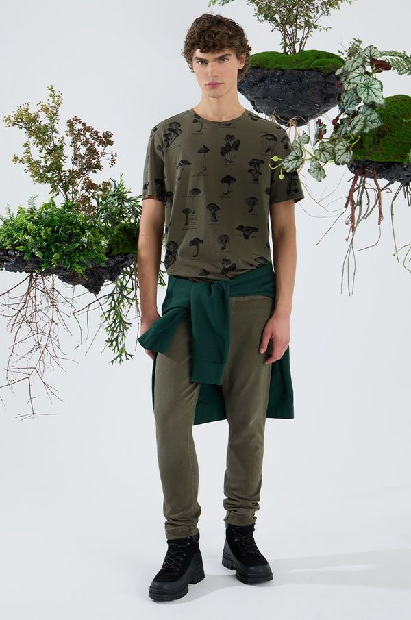 Medicine Pamučna majica Medicine za muškarce, boja: zelena, s uzorkom