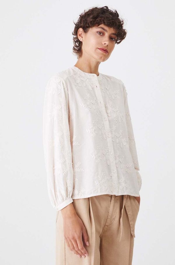 Medicine Pamučna majica Medicine za žene, boja: bež, cvjetni uzorak