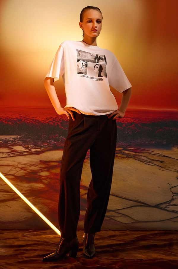 Medicine Pamučna majica Medicine za žene, boja: bijela