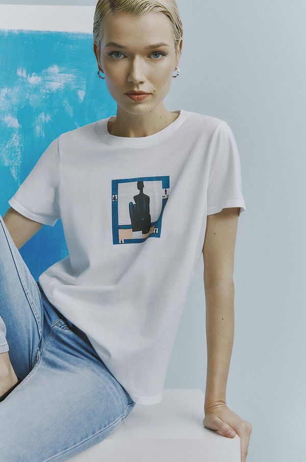 Medicine Pamučna majica Medicine za žene, boja: bijela