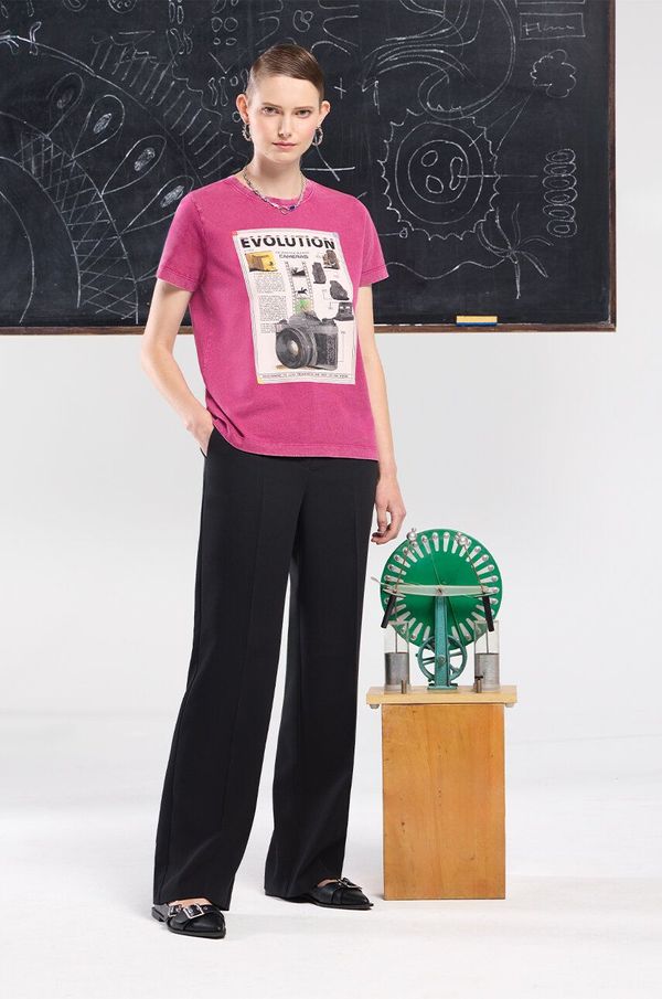 Medicine Pamučna majica Medicine za žene, boja: ljubičasta