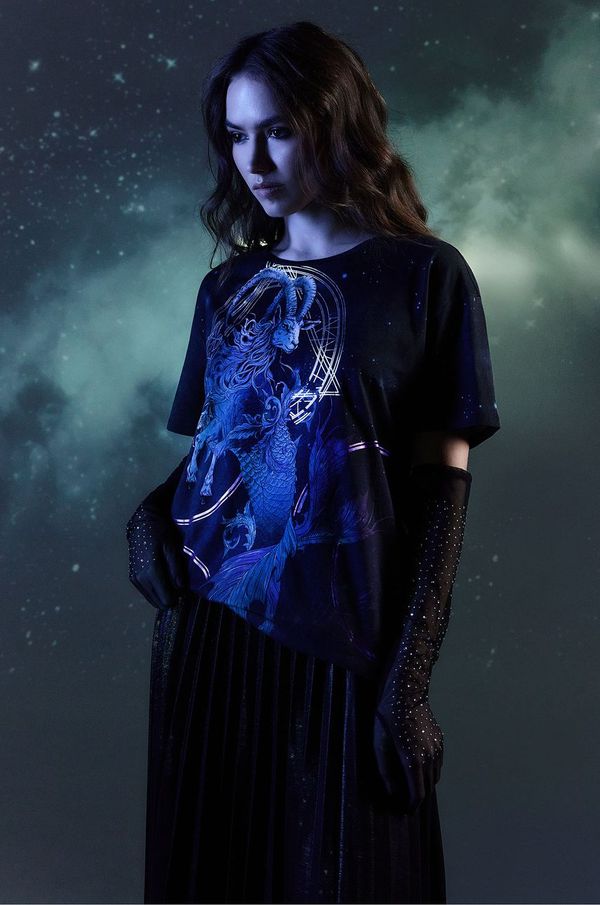 Medicine Pamučna majica Medicine za žene, boja: tamno plava