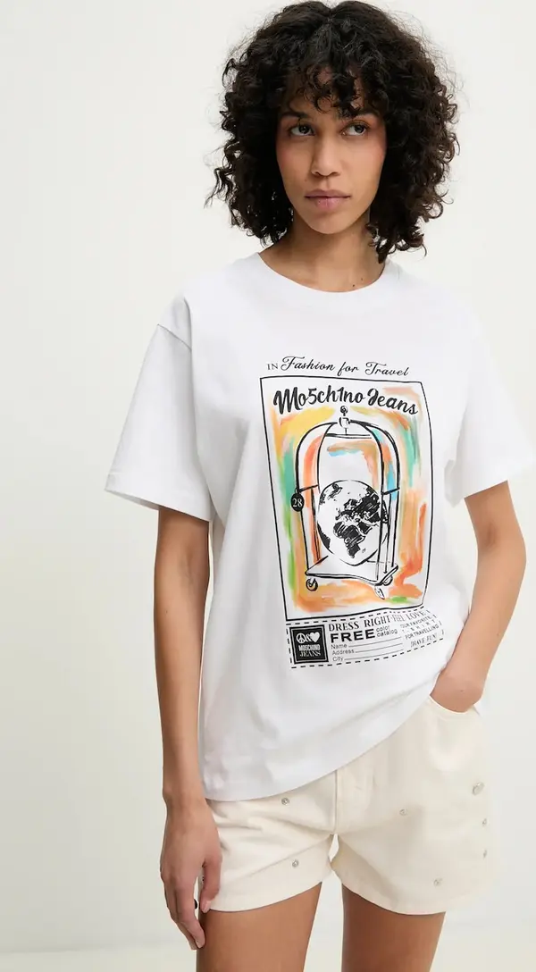 Moschino Jeans Pamučna majica Moschino Jeans