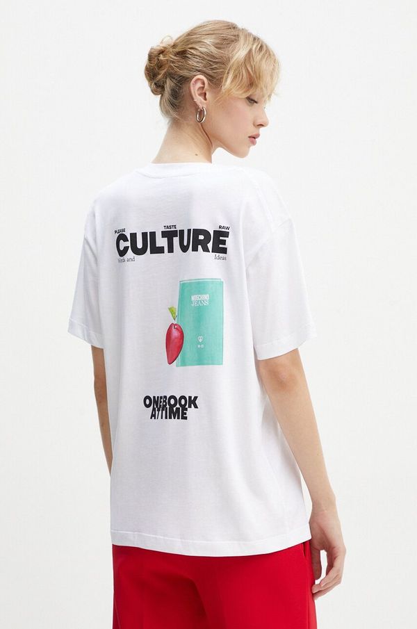 Moschino Jeans Pamučna majica Moschino Jeans za žene, A0705 8733