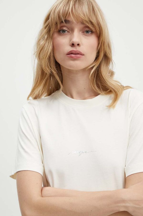 MSGM Pamučna majica MSGM za žene, boja: bež, 3741MDM143.247798