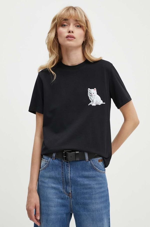 MSGM Pamučna majica MSGM za žene, boja: crna, 3741MDM139.247798