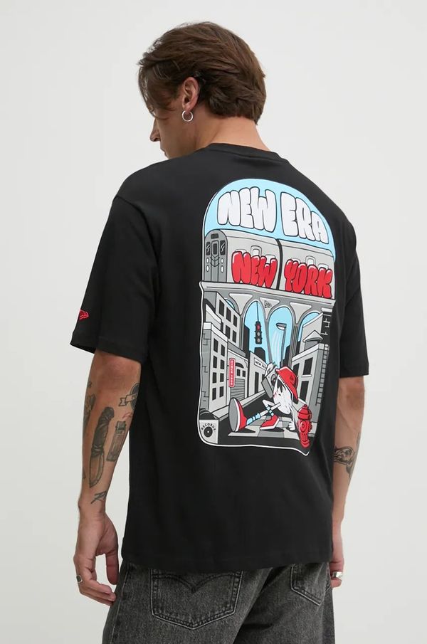 New Era Pamučna majica New Era boja: crna, s tiskom, 60564865