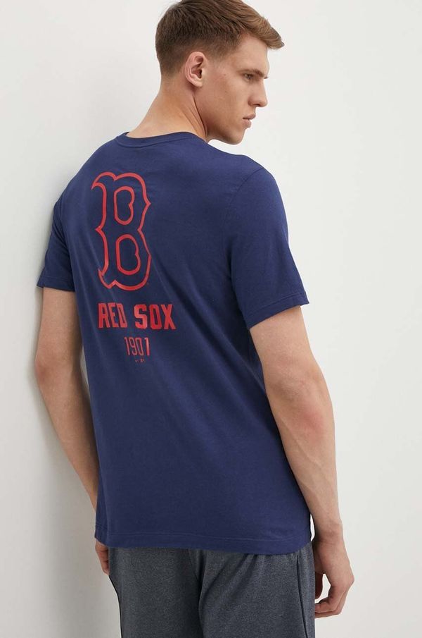 Nike Pamučna majica Nike Boston Red Sox za muškarce, boja: tamno plava, s tiskom