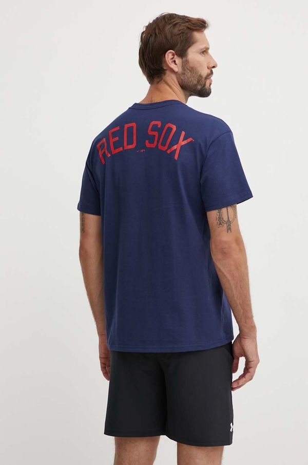 Nike Pamučna majica Nike Boston Red Sox za muškarce, boja: tamno plava, s tiskom