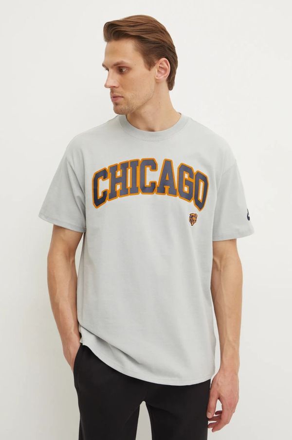 Nike Pamučna majica Nike Chicago Bears za muškarce, boja: siva, s tiskom, 01AY-09D-7QV-NP1