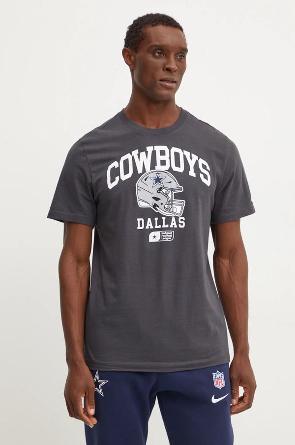 Nike Pamučna majica Nike Dallas Cowboys za muškarce, boja: siva, s tiskom, N199-06F-7RD-5F1