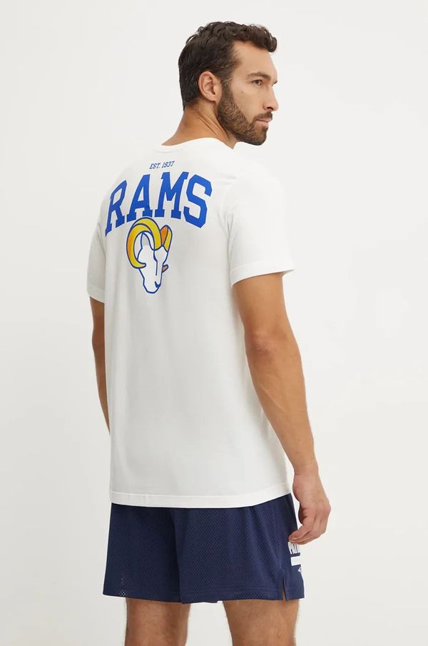 Nike Pamučna majica Nike Los Angeles Rams za muškarce, boja: bež, s tiskom, N199-11K-95-8AB