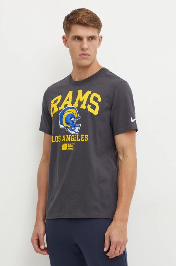 Nike Pamučna majica Nike Los Angeles Rams za muškarce, boja: siva, s tiskom, N199-06F-95-5F1