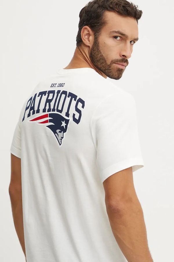 Nike Pamučna majica Nike New England Patriots za muškarce, boja: bež, s tiskom, N199-11K-8K-8AB