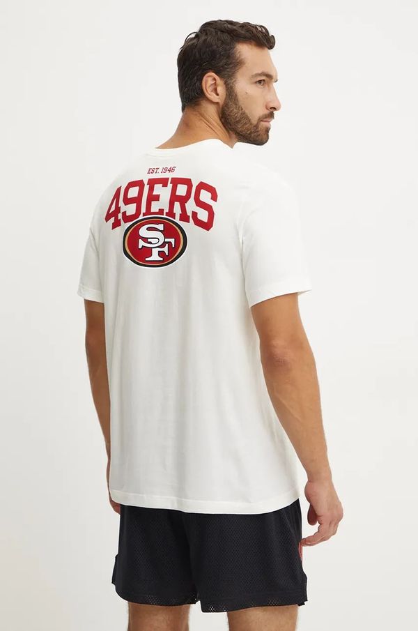 Nike Pamučna majica Nike San Francisco 49ers za muškarce, boja: bež, s tiskom, N199-11K-73-8AB