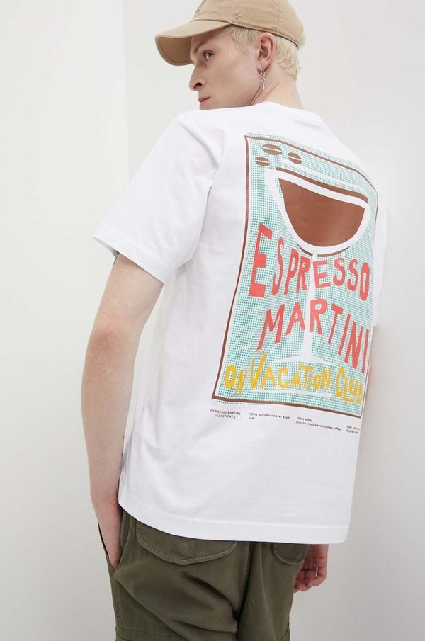 On Vacation Pamučna majica On Vacation boja: bijela, s tiskom, OVC T144