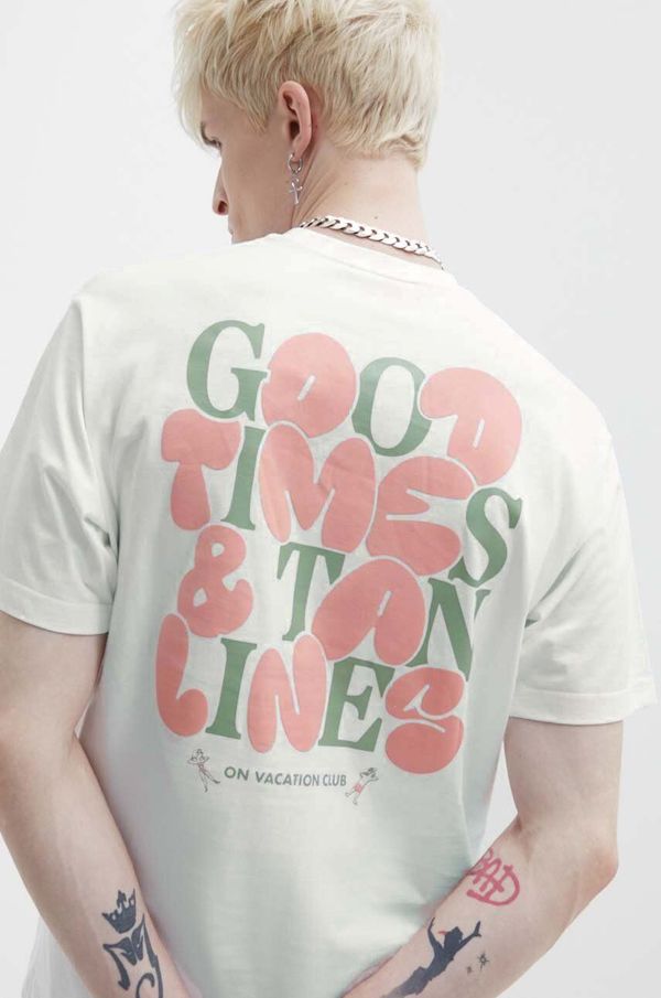 On Vacation Pamučna majica On Vacation Bubbly boja: bijela, s tiskom, OVC T147