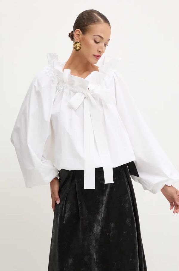 Patou Pamučna majica Patou za žene, boja: bež, bez uzorka, TO0170017