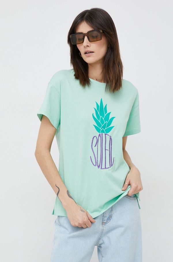 Pennyblack Pamučna majica Pennyblack boja: zelena