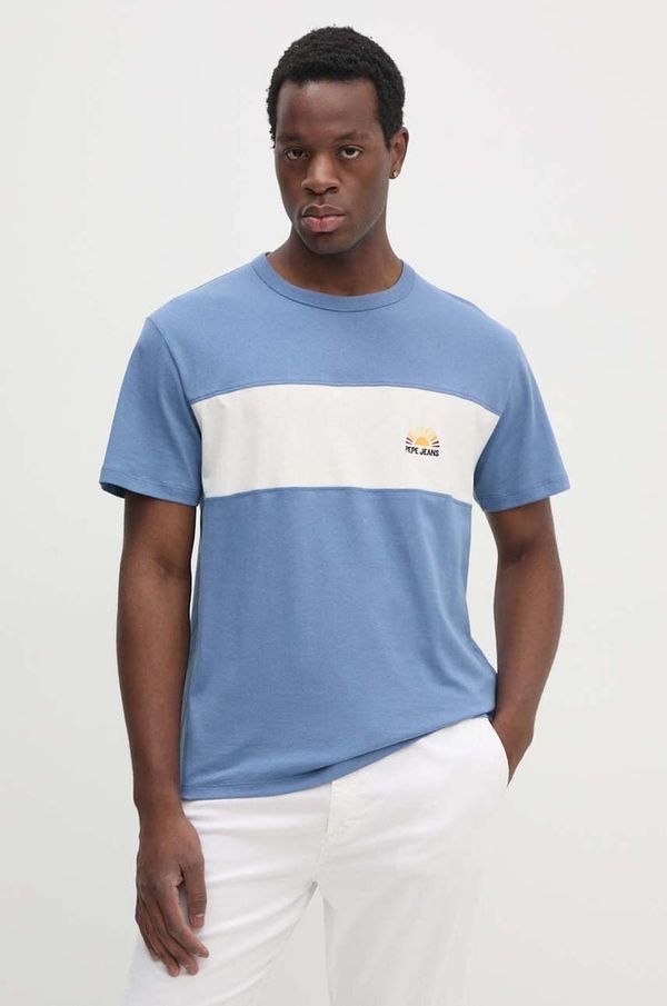 Pepe Jeans Pamučna majica Pepe Jeans AEDUS za muškarce, s aplikacijom, PM509435