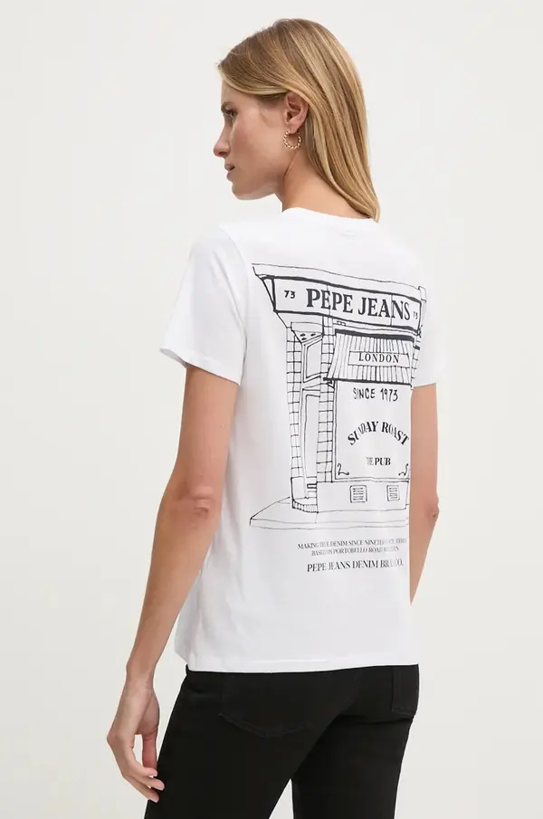 Pepe Jeans Pamučna majica Pepe Jeans GENEVIVE