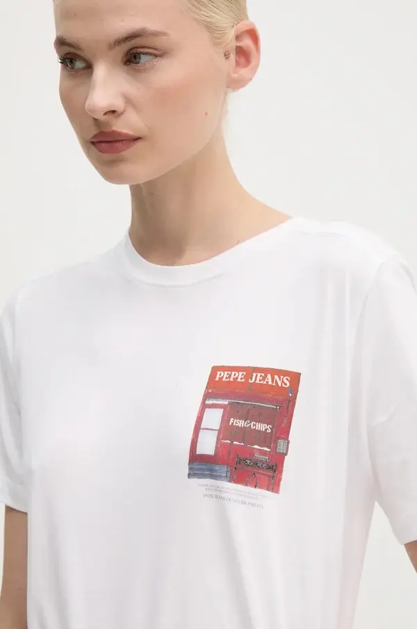 Pepe Jeans Pamučna majica Pepe Jeans GWENDOLYN