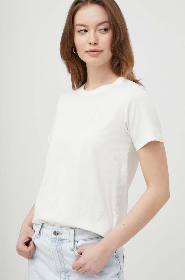 Pepe Jeans Pamučna majica Pepe Jeans HARTLEY za žene, boja: bež, PL505748