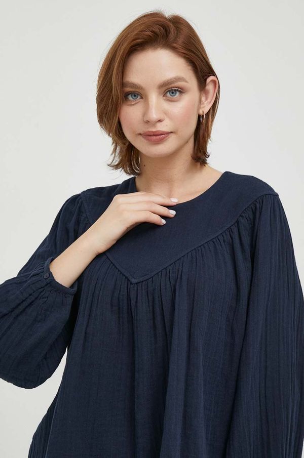 Pepe Jeans Pamučna majica Pepe Jeans INNA za žene, boja: tamno plava, bez uzorka