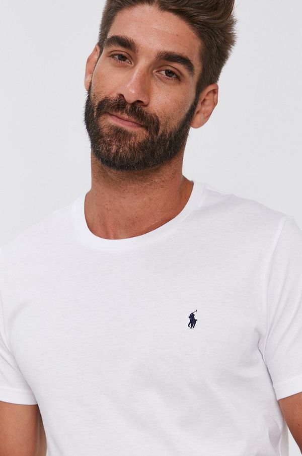 Polo Ralph Lauren Pamučna majica Polo Ralph Lauren boja: bijela