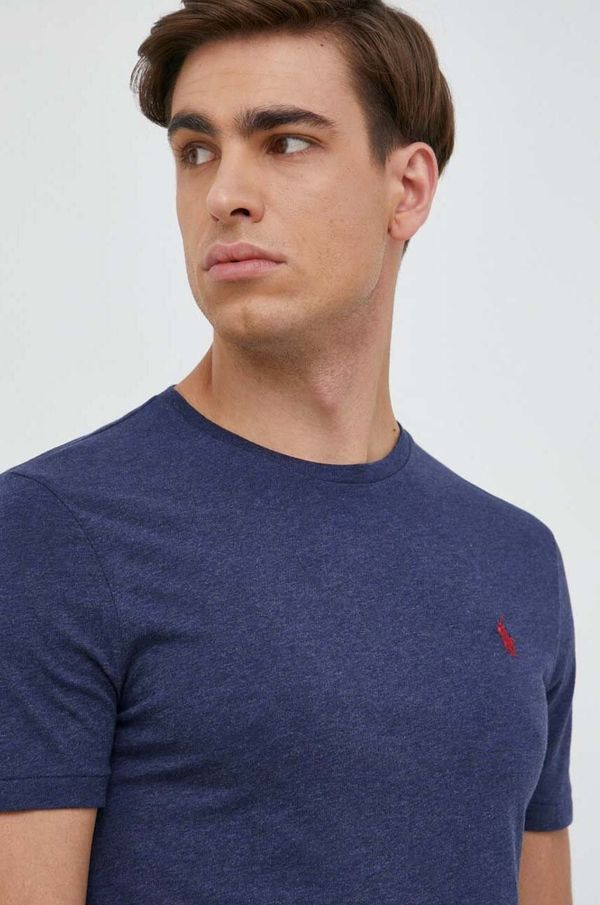 Ralph Lauren Pamučna majica Polo Ralph Lauren za muškarce, boja: tamno plava, bez uzorka, 710671438