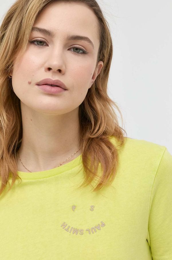 PS Paul Smith Pamučna majica PS Paul Smith boja: zelena