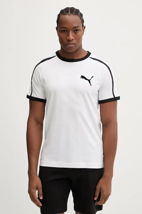 Puma Pamučna majica Puma Big Cat Ringer