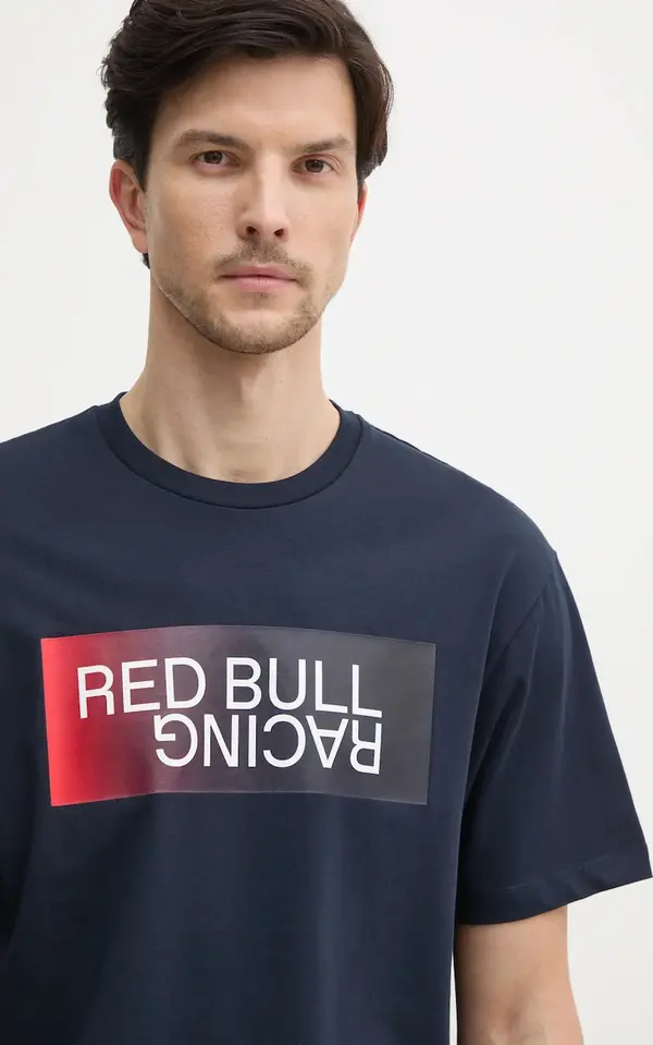 Red Bull Racing x Pepe Jeans Pamučna majica Red Bull Racing x Pepe Jeans OMBRE LOGO TEE
