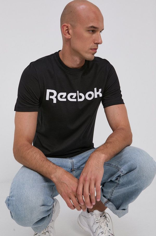 Reebok Pamučna majica Reebok Street boja: crna