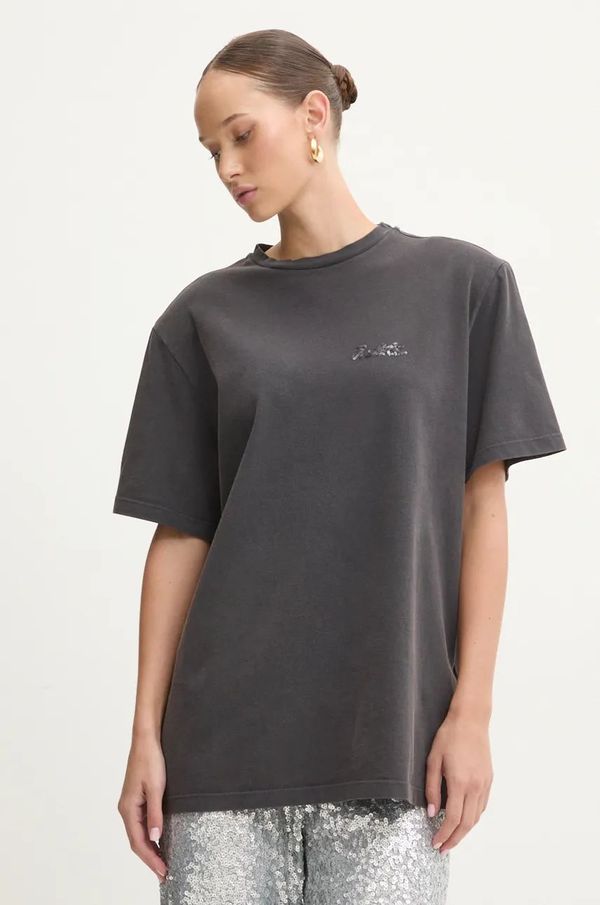 Rotate Pamučna majica Rotate za žene, boja: siva, 111514100