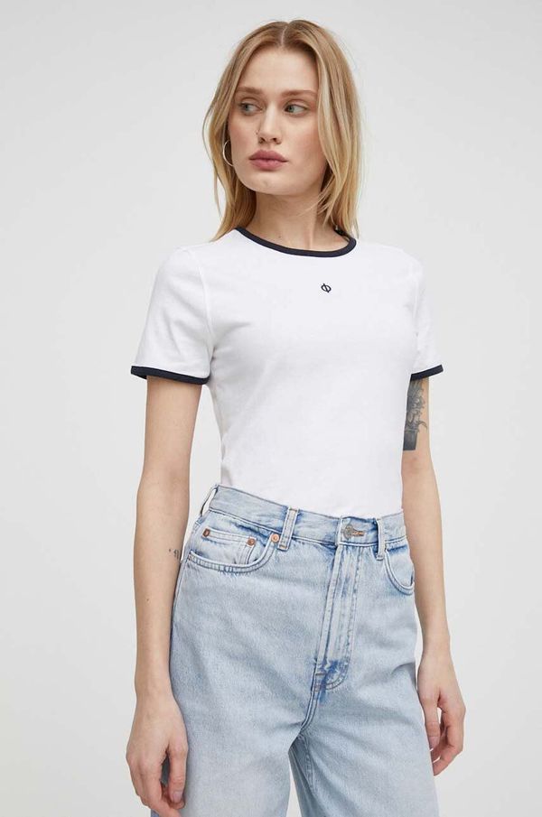 Samsoe Samsoe Pamučna majica Samsoe Samsoe za žene, boja: bijela