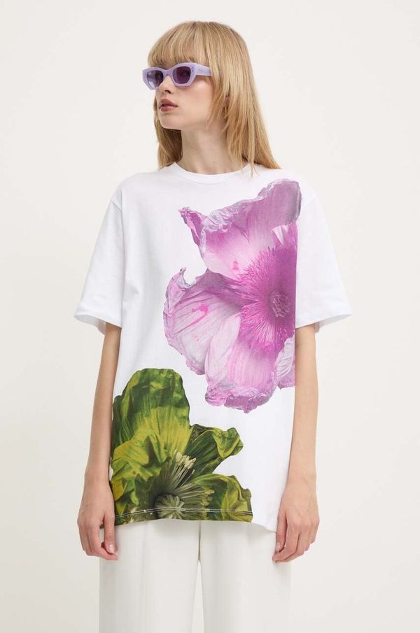 Stine Goya Pamučna majica Stine Goya za žene, boja: bijela, SG5970