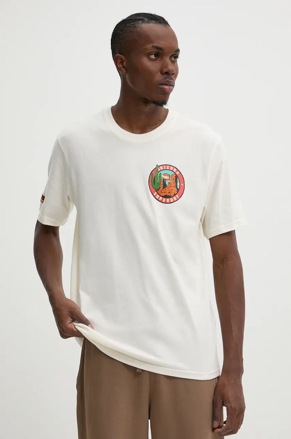 Superdry Pamučna majica Superdry za muškarce, boja: bež, s tiskom, M1012017A-2YW