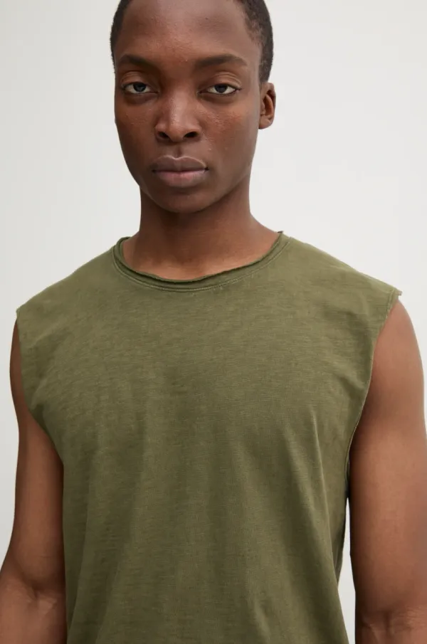 Superdry Pamučna majica Superdry za muškarce, boja: zelena, M6010897A-2LX