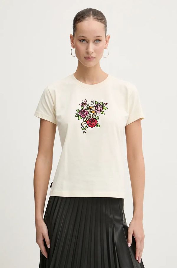 Superdry Pamučna majica Superdry za žene, boja: bež, W1011573A-3KU