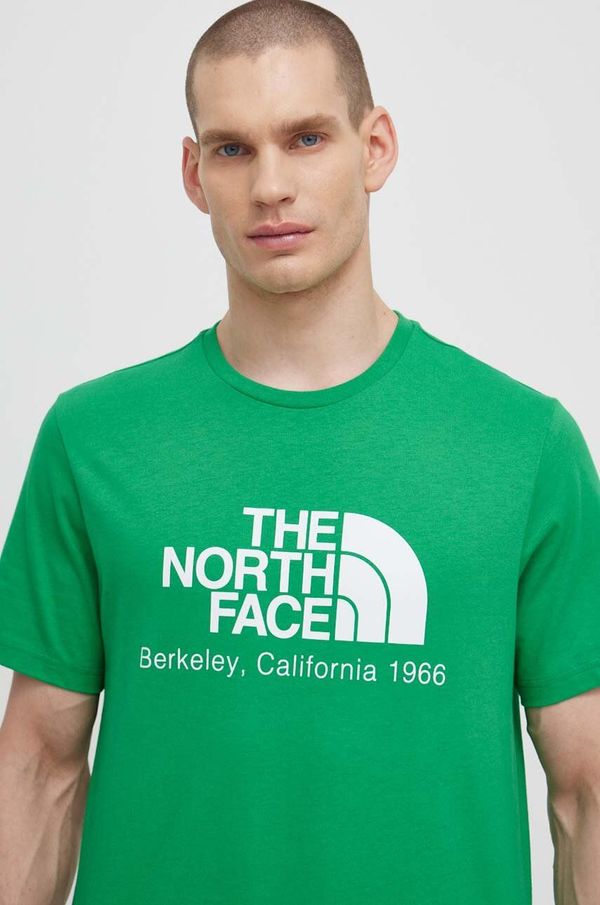 The North Face Pamučna majica The North Face M Berkeley California S/S Tee za muškarce, boja: zelena, s tiskom, NF0A87U5PO81