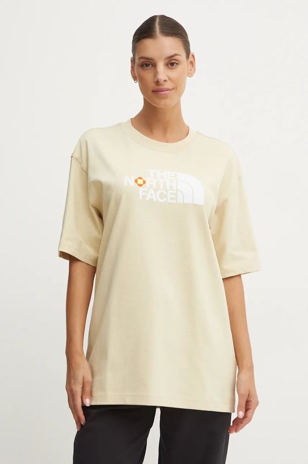 The North Face Pamučna majica The North Face TNF x Yinka Ilori za žene, boja: bež, NF0A89C73X41