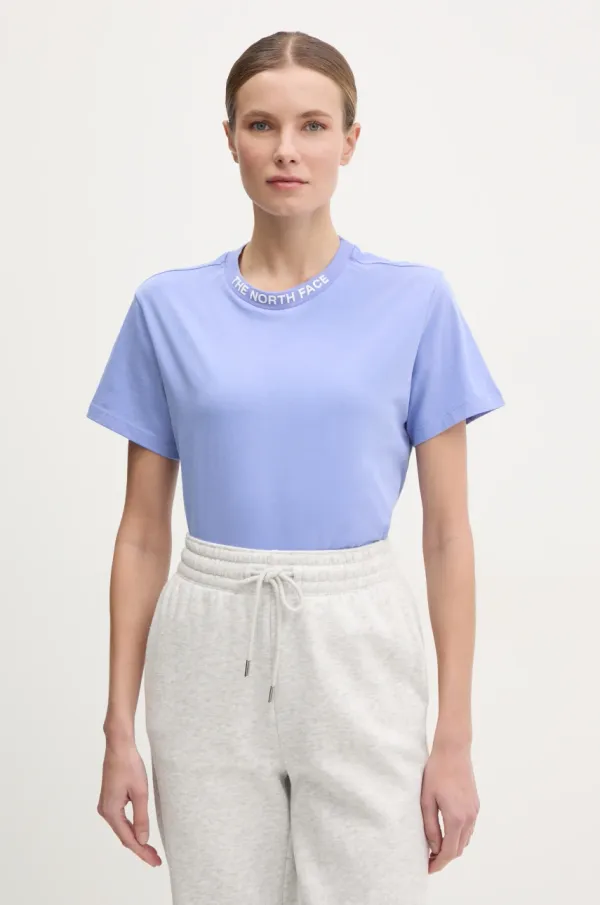 The North Face Pamučna majica The North Face Zumu za žene, boja: ljubičasta, NF0A87DJ0YI1